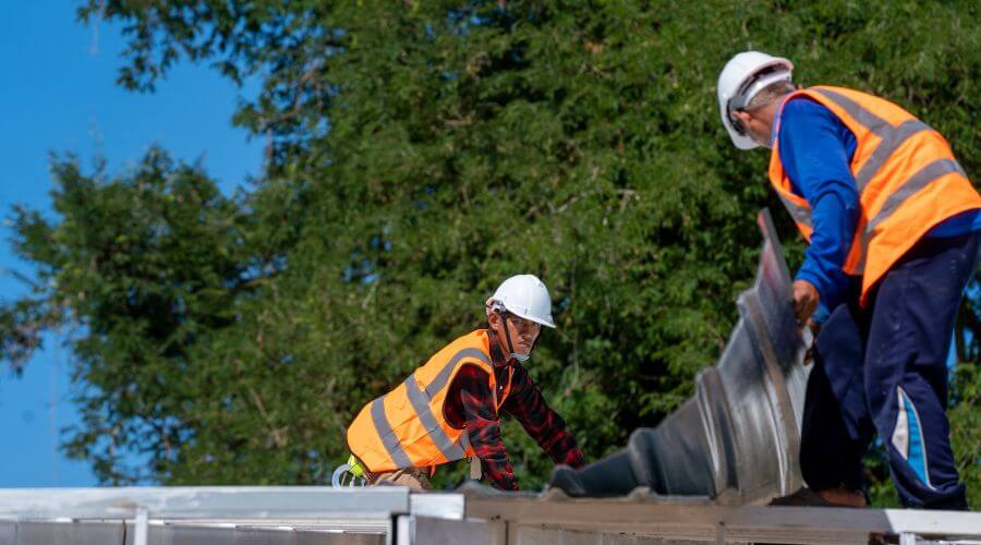 Professional gutter cleaning in Risco, MO